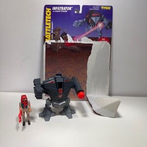 Tyco BattleTech Infiltrator with Adam Steiner Action Figure 1994 Vintage Toy